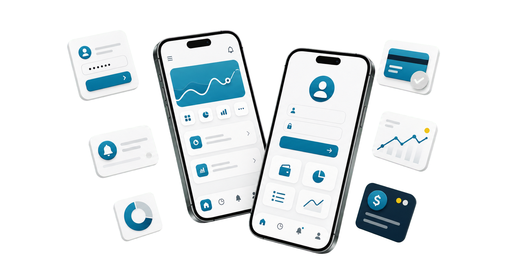 Generated mobile app development hero cutout